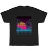 Vaporwave Aesthetic Sunset Mountains Palms Vintage Retro T-Shirt Unisex Tee Gift
