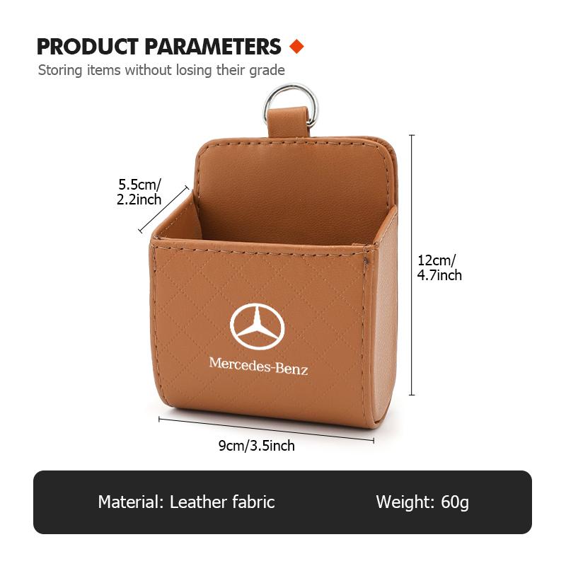 Universal Car Air Vent Organizer Box Storage Bag Phone Holder For Mercedes Benz W211 W124 W176 W177 C180 C200 C260 C300 GLC CLE