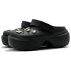 Crocs Stomp Brilliant Pearl EVA Simple Fashion Trend Casual Hole Shoes Unisex Black