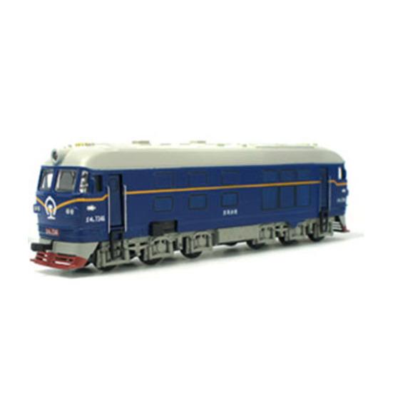 Retro Diecast Dongfeng Locomotive Train Pull Back with LED Sound Kids Toy