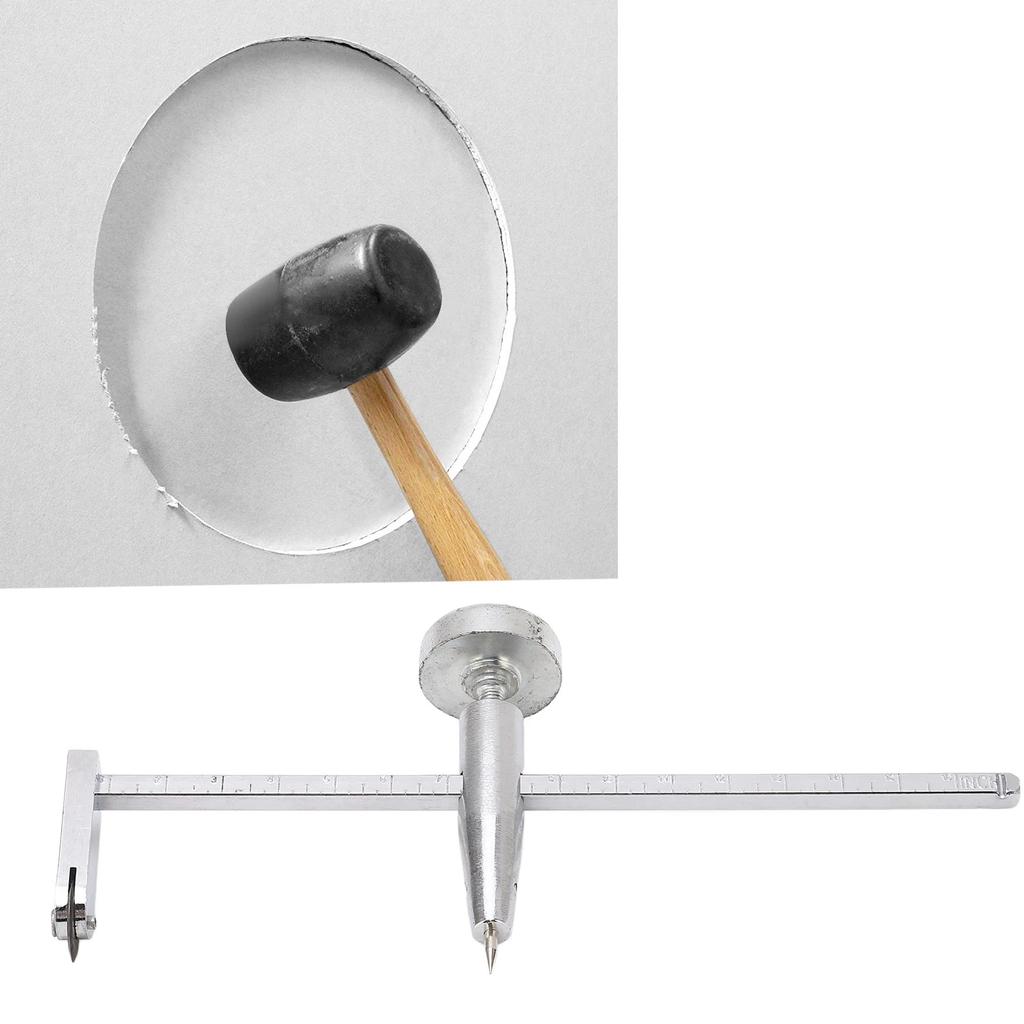 Dry Wall Circle Hole Cutter Steel Shaft Plasterboard Saw Adjustable Pivot Point  Tools Circle Hole Cutter Round Hole Saw
