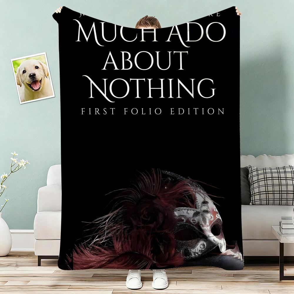 Much Ado About Nothing Throw Lightweight g Flannel Blanket Soft Skinfriendly for Summer Cooling
