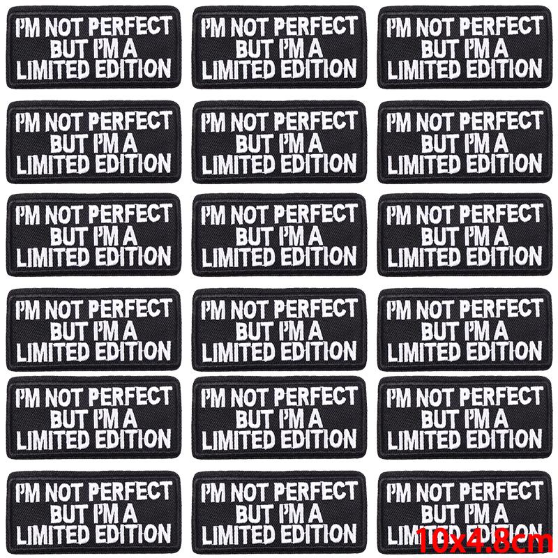 10Pcs/Lot Patch With Letters Iron On Patches For Clothing Thermoadhesive Patches On Clothes Slogan Proverb Patch For Clothes Sew