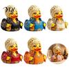 Musical Theme Home Decor Charming Duck Novelty Ornament, with Guitar Commemorative Music Collection Decor, Decorative Collectible Sculpture for Shelf