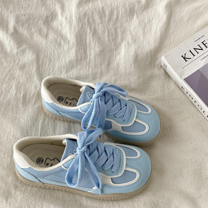 Женские розовые кроссовки Dexun — Niche Design, универсальная повседневная спортивная обувь, весна и осень 2024 г., белый цвет Forrest Gump.