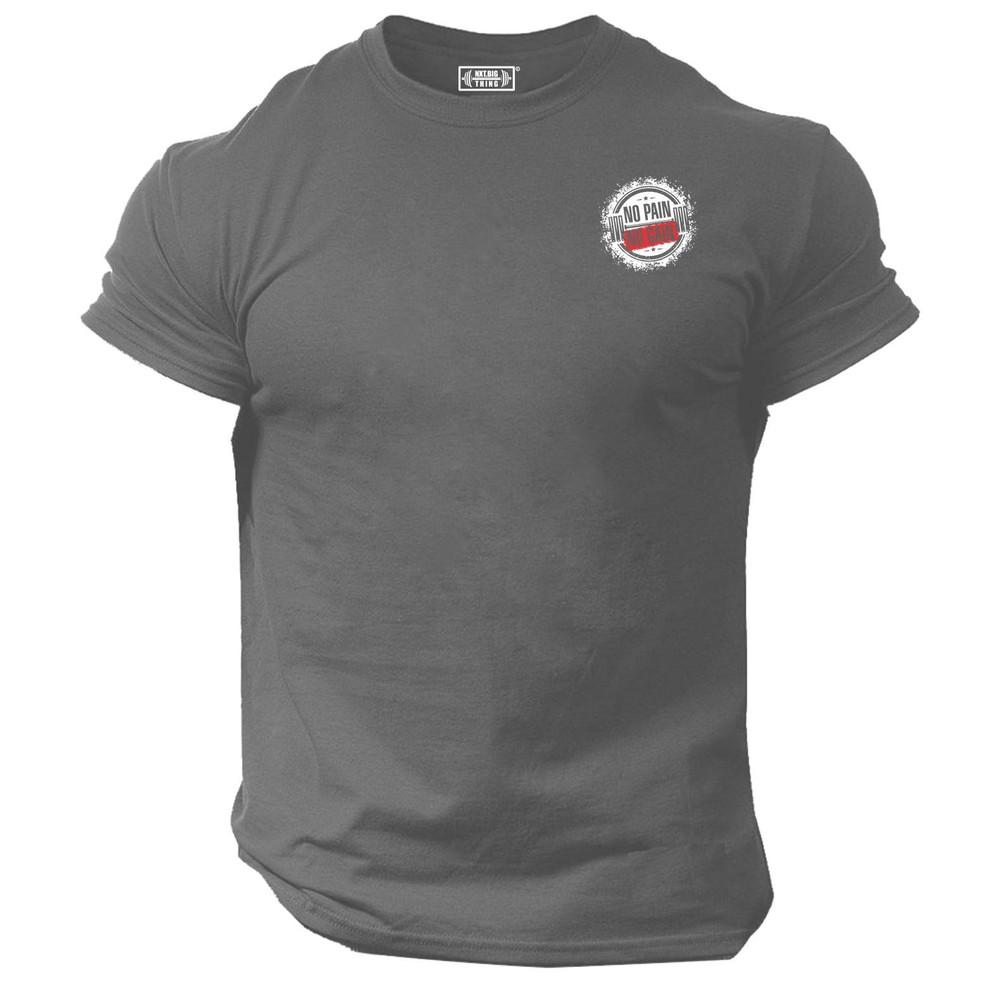 No Pain No Gain T Shirt Small Gym Clothing Bodybuilding Training Workout Mma Top