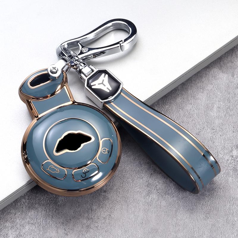 Keyless Entry Remote Accessories, 3 Button TPU Key Cover & Replacement Shell for Mini Cooper R56