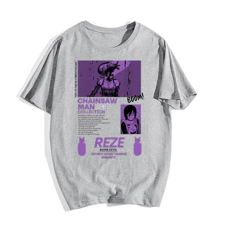 A Corpse Is Talking Japanese Anime Chainsaw Unisex Tshirt Cotton Graphic Tee Unisex Unisex Summer Streetwear