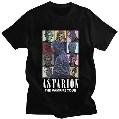 Футболка Astarion Girl Dinner Футболки Baldur's Gate Мужская Женская Модная Популярная Дышащая Хлопковая Футболка с Коротким Рукавом Уличная Одежда