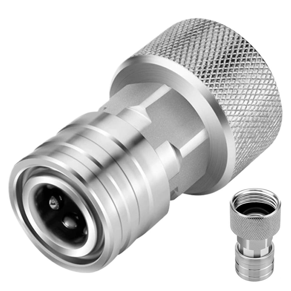 Garden House Adapter For Pressure Washer 3/4" Garden Hose (GHT) To A High-pressure 1/4" Quick Connect Fitting Leak-Proof