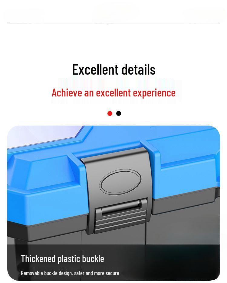 Немецкий особо толстый многофункциональный маленький и большой ручной пластиковый ящик для инструментов и хранения