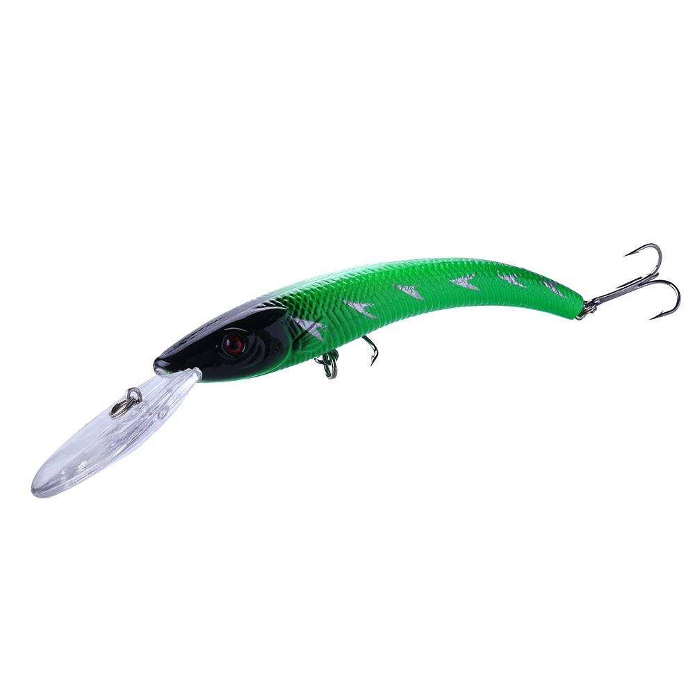 HENGJIA 1pc Minnow Fishing Lure Wobbler 3D Eyes Bionic Bass Pike Bait Fishing Tackle