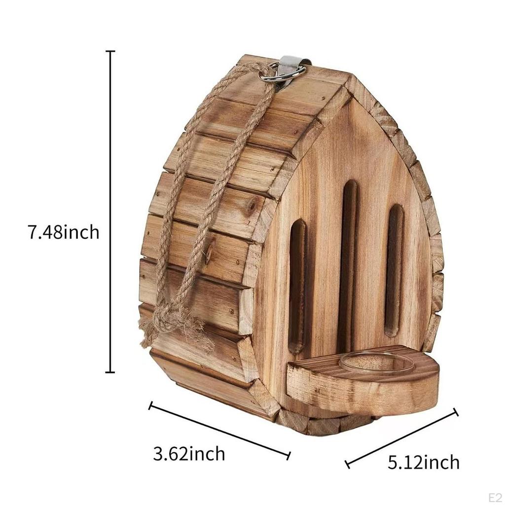 Деревянный домик для бабочек, кормушка, декор для наблюдения за птицами, подвесной, гнездовье для бабочек для двора