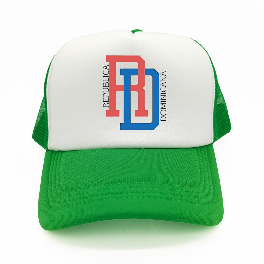Dominican Republic RD Flag Pride Dominican Trucker Hat Summer Mesh Net Baseball Cap FeUnisex Unisex Retro Dad Gift Caps
