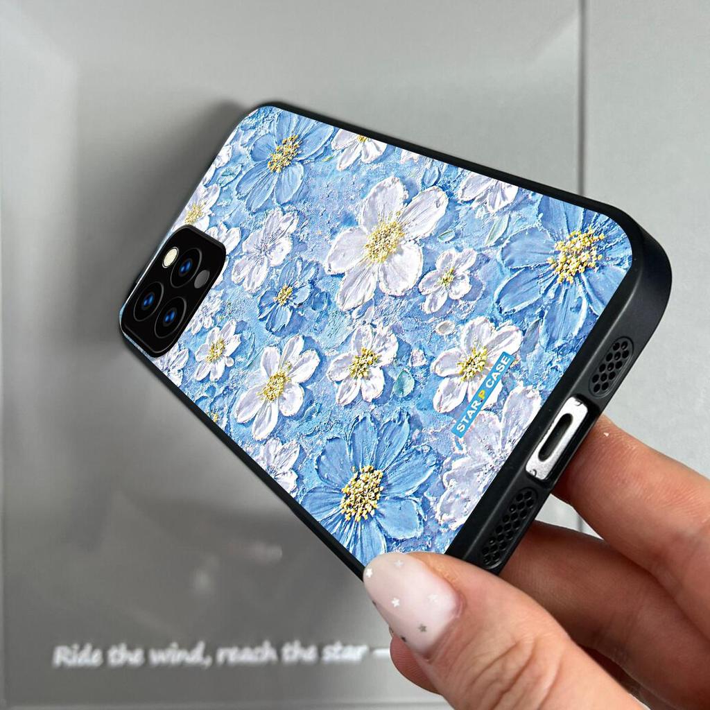 Жесткий прозрачный чехол из акрила для iPhone 12 ProMax Pro 11, винтажный, с 3D-текстурой, цветочным принтом