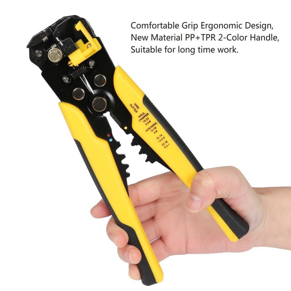 Wire Stripper Self-adjusting Cable Cutter Crimper Automatic Wire Stripping Tool