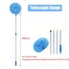 Long Handled Extendable Feather Duster Rings Shape Reusable Ceiling Fan Duster Aluminum Alloy Splicing Microfiber Cleaner Brush