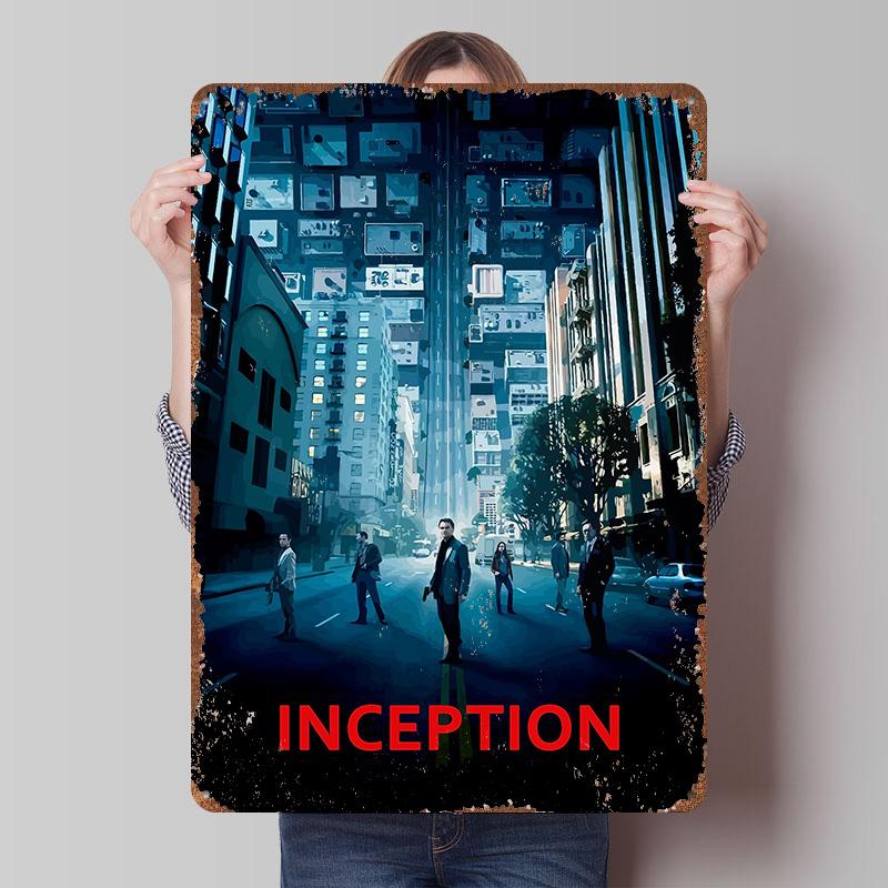 Inception Tin Plaque Poster Customized Wall Art Retro Vintage Metal Signs for Man Cave Decoration At Home Decor Items Wand Deko