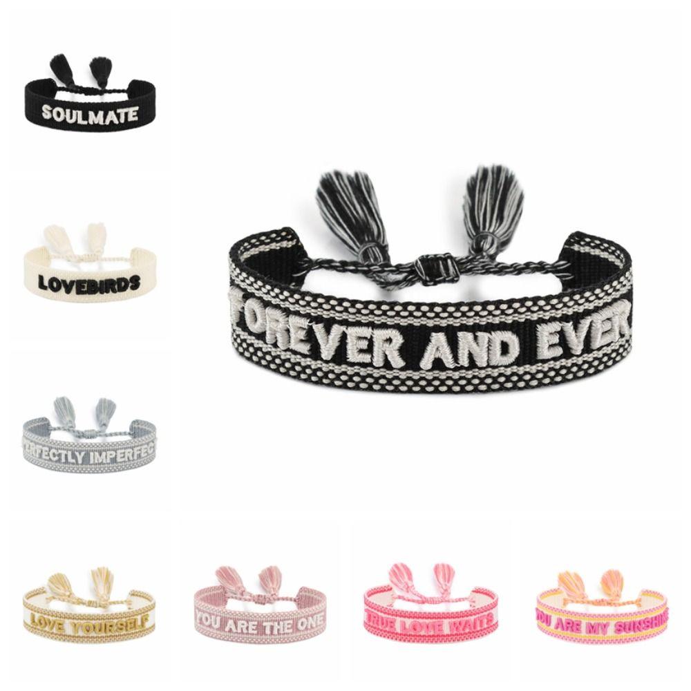Уникальные и приносящие удачу плетеные браслеты дружбы с кисточками для влюбленных, плетеный браслет, ювелирные подарки