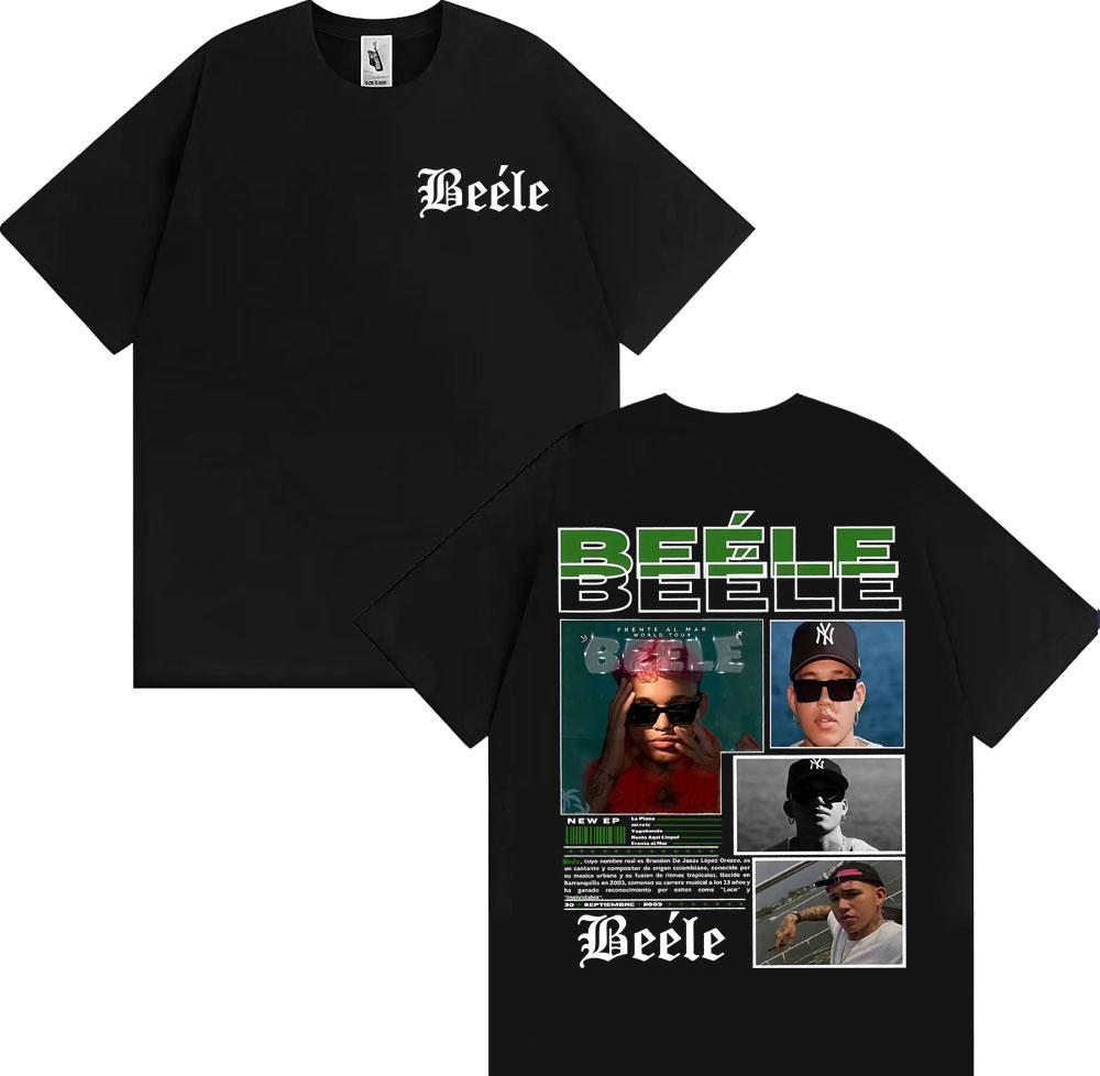 2025 Summer Rapper Biller Album Tour Merch Tshirt Mens Hiphop Pop Street Tshirt 100 Cotton Oversized Street Clothes