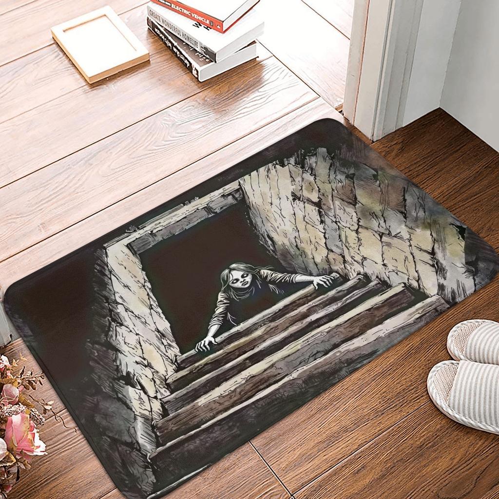 Wood Deer Print Door Floor Bathroom Kitchen Mat Anti-Slip Outdoor Doormat Living Room Entrance Carpet Rug