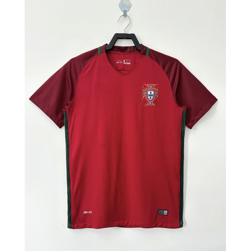 Retro Portugal National Team Soccer Jersey C 17 Figo 7 Euro Cup Vintage Football Shirt Short Sleeve Long