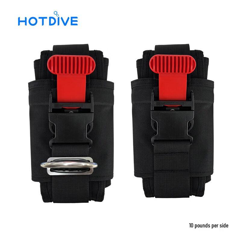 HOTDIVE 10 фунтов Быстросъемный карман для грузов для дайвинга