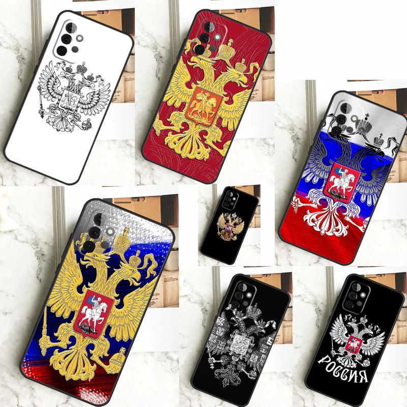 Чехол с гербом России для Samsung Galaxy A15 A25 A35 A55 A51 A71 A12 A32 A52 A13 A33 A53 A14 A34 A54