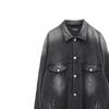 Balenciaga Джинсовая куртка Свободный крой Мужская Черная 662772TKVG51000