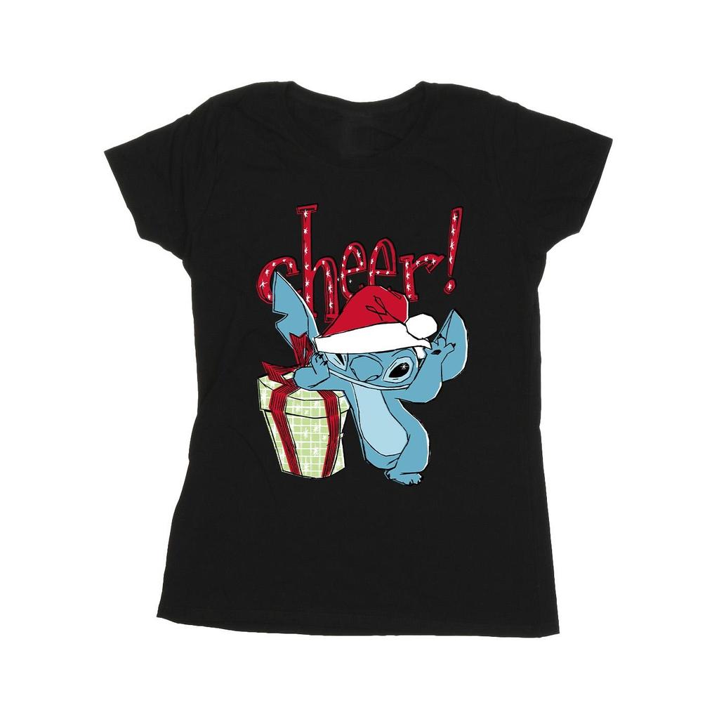 Disney Womens/Ladies Lilo And Stitch Cheer Cotton T-Shirt