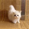 Cute Soft Stuffed Kitten Model Simulation Cat Plush Toys Fake Cat Realist Animals for Kids Girls Birthday Valentine's Day Gift