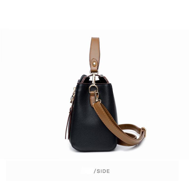 Женская сумка, маленькая упаковка, модная универсальная сумка через плечо, однотонная сумка-ведро большой вместимости