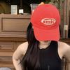 Красная бейсболка для женщин в Южной Корее Универсальная бейсболка с мягким верхом для повседневной носки весной и летом и бейсболка для мужчин