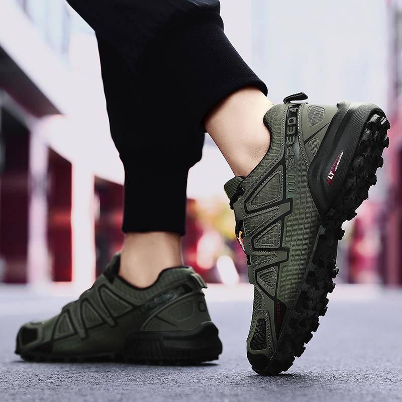 Men's High Quality Anti-Slip Wear Resistant Large Size Men's Outdoor Waterproof Hiking Shoes