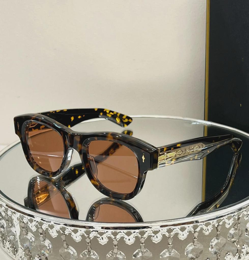 JMM Fashion High-End Круглые солнцезащитные очки ручной работы из ацетата класса люкс