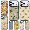 Чехол для телефона с коллажем «Узоры лошадей» для iPhone 17 Air 16 15 11 12 14 13 Pro Max Ударопрочный чехол