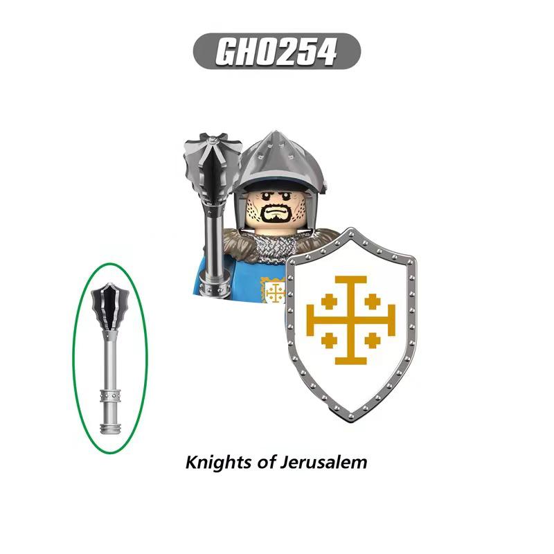 Средневековые Рыцари Серия Фигурки Строительные Блоки Воин Солдаты Стражники Львиное Сердце Больница Тевтонский Рыцарь Битва Пастор Детский Подарок