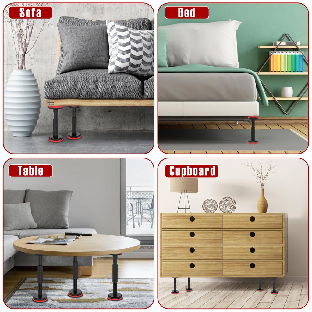 2 шт. Телескопическая опорная штанга Нейлоновый шкаф Регулируемая опорная стойка Грузоподъемность 200 кг Высокая твердость Кронштейн для поддержки раковины