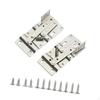 1 Pair of Tip -tray Hinges with Fixing Screws Replacement Cabinet Door for Bookcase