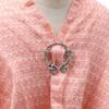 Брошь в стиле викингов Twists Knotted Fibula для женщин, булавка для шали, корейские украшения, аксессуары, булавка для плаща