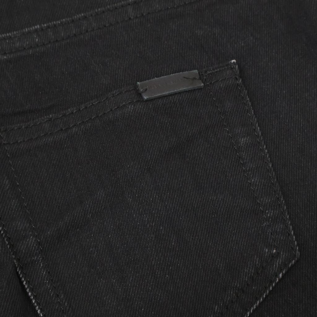 Saint Laurent Paris 614447 YO500 Denim Pants Skinny Bottoms 27 blackUsed