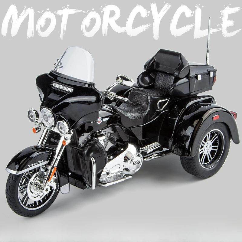 Моделирование 1/9 сплава Harley Davidson Tricycle Модель мотоцикла Украшение