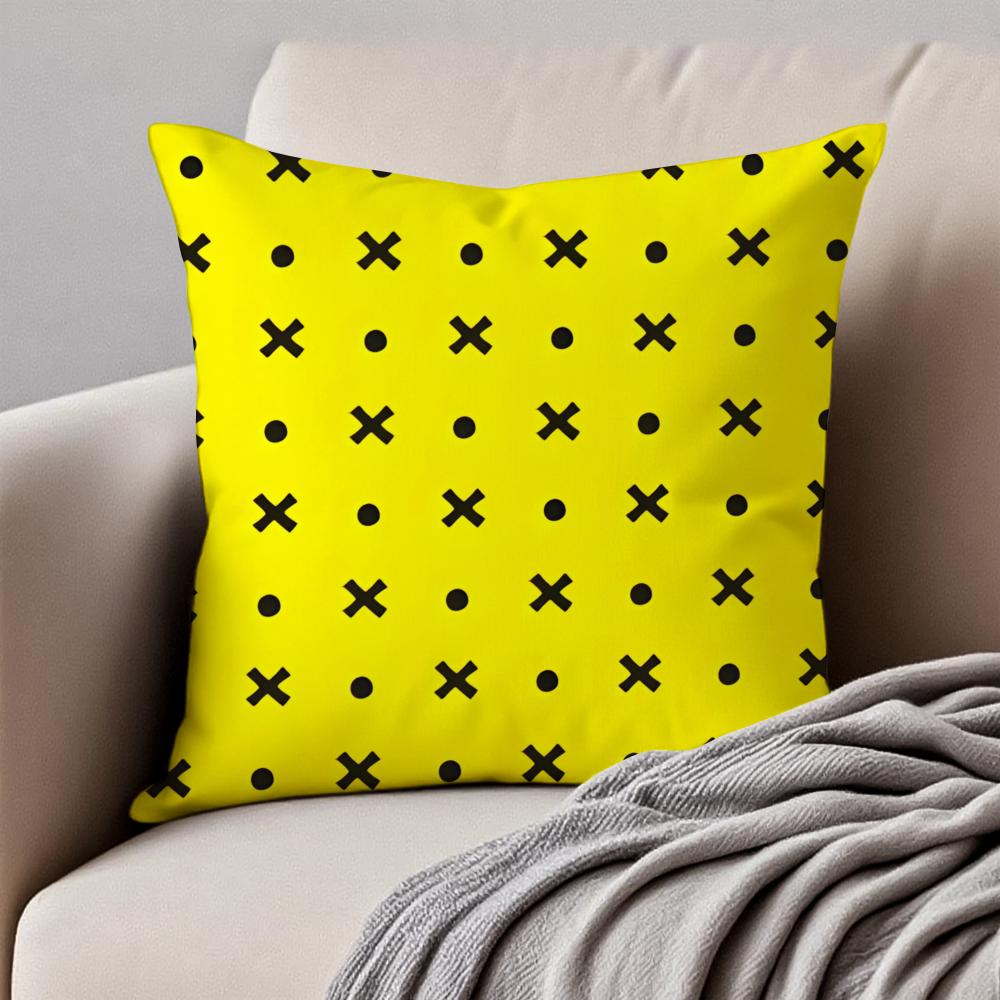 Cute and classic animation FFelix the Cats Cushion Cover Pillowcase Antidustmite Invisible Zipper Short Plush Sofa Cushion
