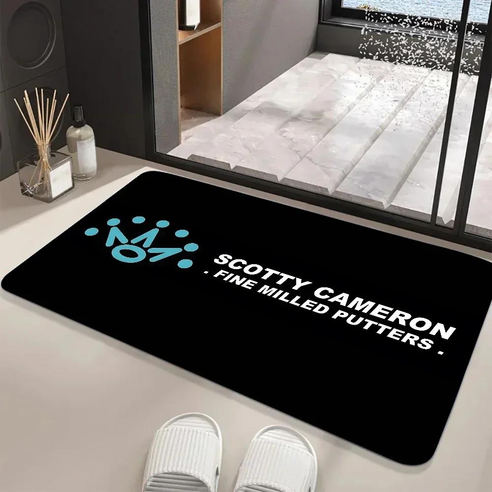 Коврик для пола Scotty Cameron с графическим принтом флага, фланелевый коврик для входной двери дома, гостиной, ванной комнаты, кухни, декор