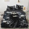 Black Skeleton Bedding Set Qulit Cover 3d Skull Duvet Cover Gothic Comforter Cover Twin Queen King Single Size Halloween
