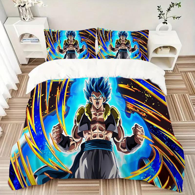 Super Saiyan Blue Power Print 3Pcs Bedding Setduvet Cover With 2 Bedropillowcase Home Birthday Gift