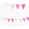 32Ft Rose Hot Pink Pennant Banner Fabric Triangle Flag Cotton Bunting Garland Kit for Wedding Birthday Baby Shower Anniversary Party Home Nursery