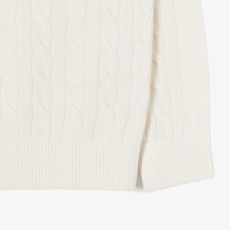 Lacoste Мужской свитер с косами и круглым вырезом AH816E-55NXFJ
