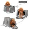 Soft-Sided Pet Carrier Portable Dog Car Seat with Cushion Collapsible Travel Puppy Carrier Bag for Small Medium Dogs Cats