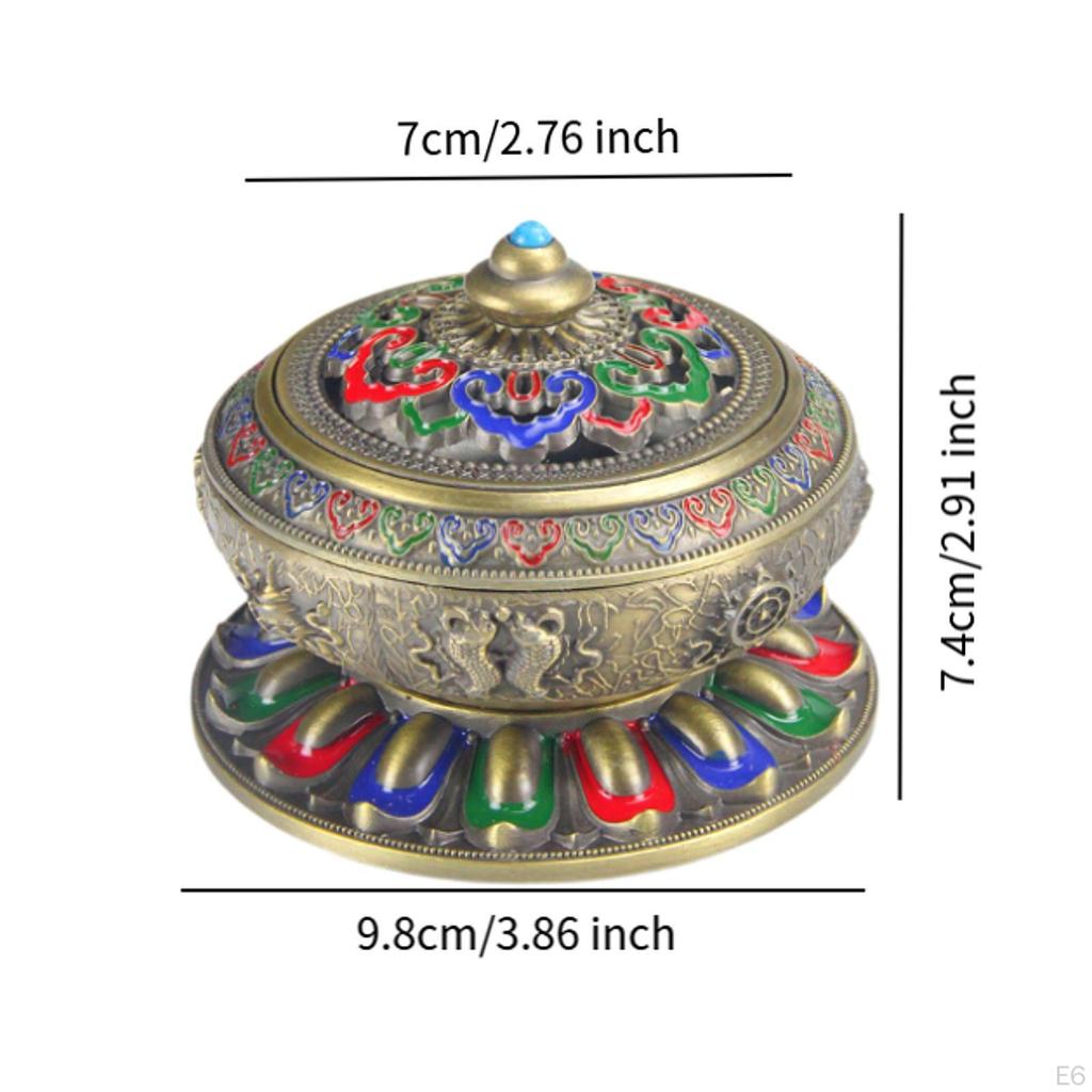 Эмалированная подставка для благовоний Art Craft с крышкой, универсальная подставка для курильницы для офиса, йоги, чая